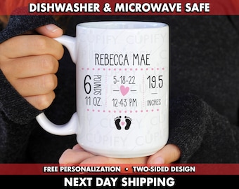 Baby Coffee Mug, Baby Expecting Coffee Mug, Baby On The Way Mug, Pregnancy Gift, Birth Announcement Mug, Its A Boy Mug, Its A Girl Mug, Mug
