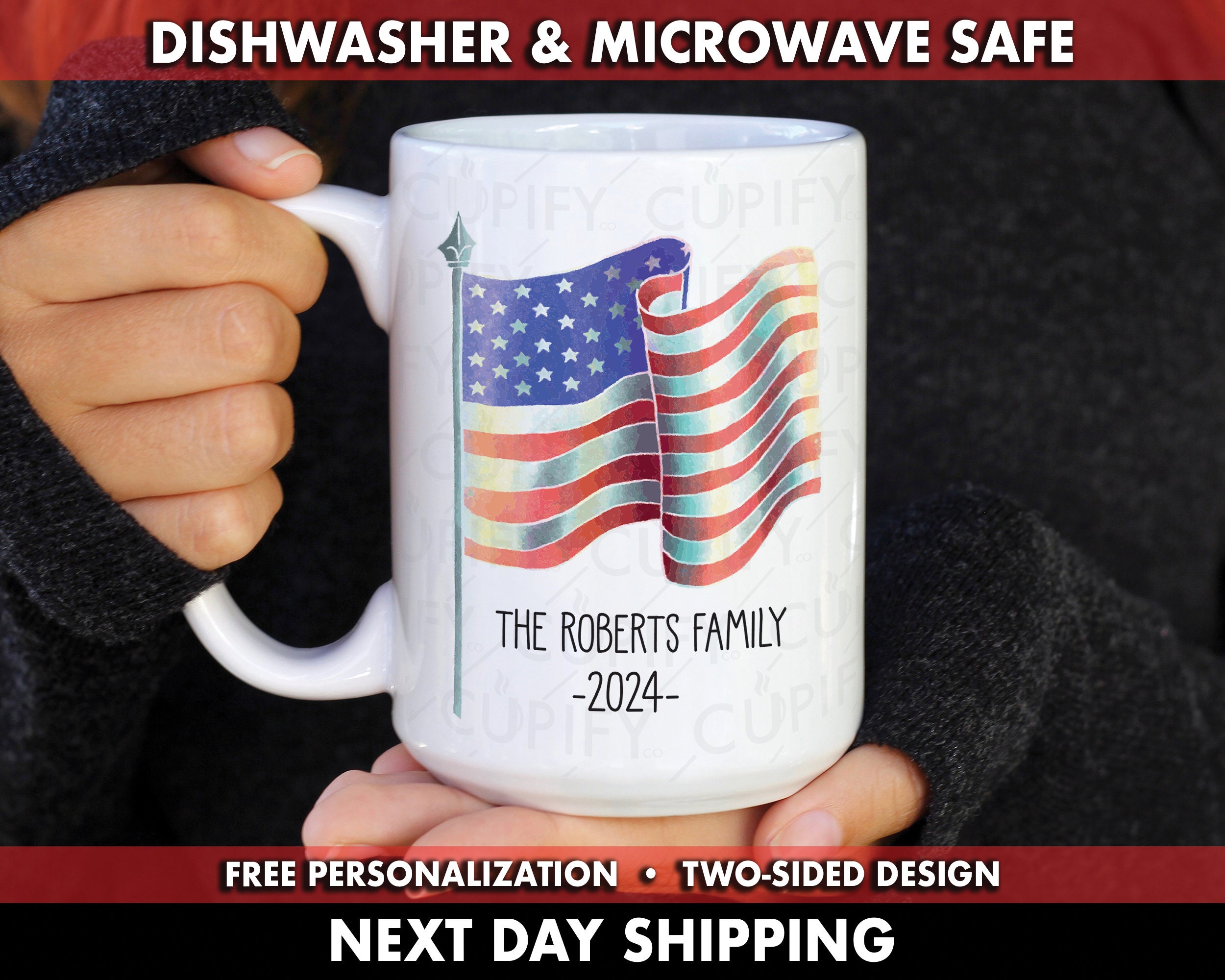 USA Mug Personalized, American Flag Personalized Mug, Flag Coffee Cup,  American Pride Coffee Mug, USA flag Coffee Mug, Personalized USA Mug