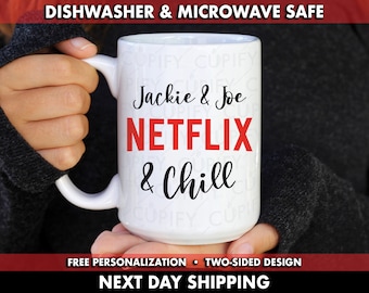 Tasse à café inspirée de Netflix, tasse addict de Netflix, tasse Netflix Junkie, tasse Tv Addict, tasse de dépendance au film, tasse de la Saint-Valentin, tasse de Noël