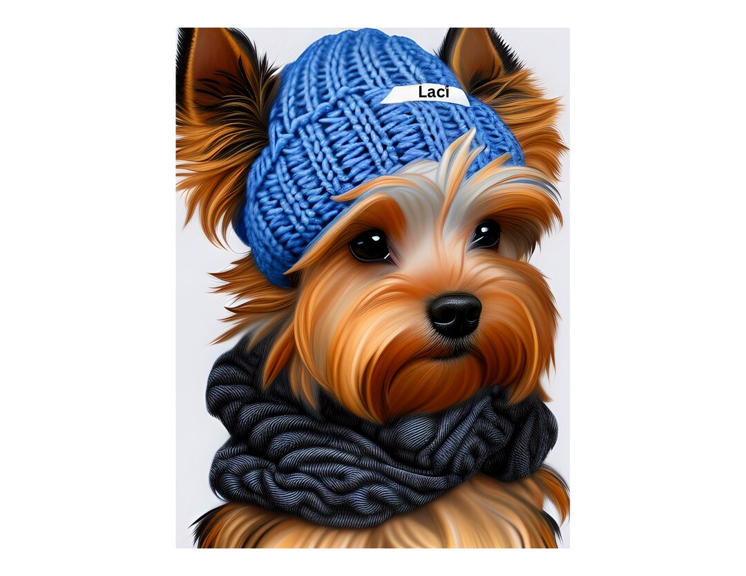 Dog With Blue Hat Png Printable Digital - Etsy