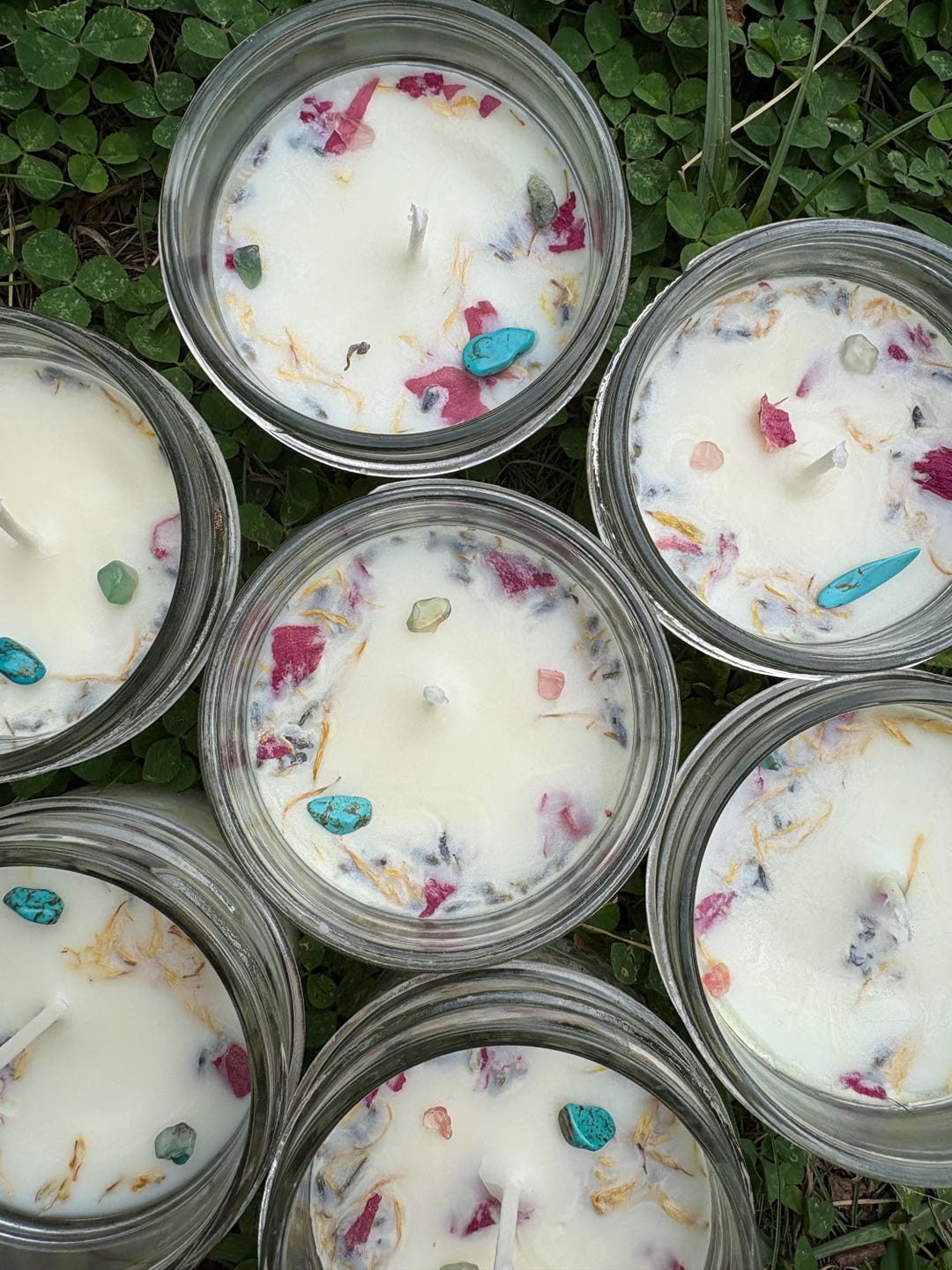 Crystal Candle for Protection: All Natural and Safe Soy Wax With ...