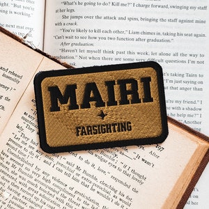 Liam Mairi Embroidered Name Tag, Fourth Wing Iron On Patch, Official Rebecca Yarros Merchandise, Gift for Book Lovers from Best Friends