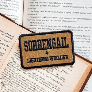 Violet Sorrengail Name Tag, Fourth Wing Embroidered Patch, Official Rebecca Yarros Merchandise, Bookish Gift for Book Lover from Best Friend