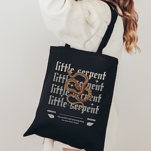 Oraya Little Serpent Tragetasche, Die Schlange und die Flügel der Nacht Buch Tasche, Geburtstagsgeschenk für Buchliebhaber