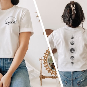 Doppelseitiges ACOTAR T-Shirt, Feyre Tattoo T-Shirt, offizielle Sarah J Maas Ware, Bücherwurm Geburtstagsgeschenk für Buchliebhaber von besten Freunden