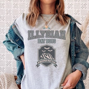 ACOTAR T-Shirt, Illyrian Bat Boys Tee Shirt, Wingspan Matters Tee, Officially Licensed SJM Merch, Birthday Bookish Gift for Book Lovers
