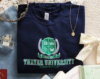 Thayer University Embroidered Sweatshirt, Twisted Games Sweater, Official Ana Huang Merch, Birthday Gift for Book Lovers from Best Friends