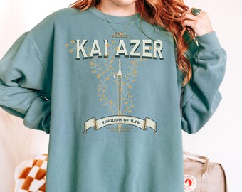 Prince Kai Azer of Kingdom Ilya Long Sleeve T-shirt, Powerless Merch, Official Lauren Roberts Merch Collection, Gift for Book Lovers