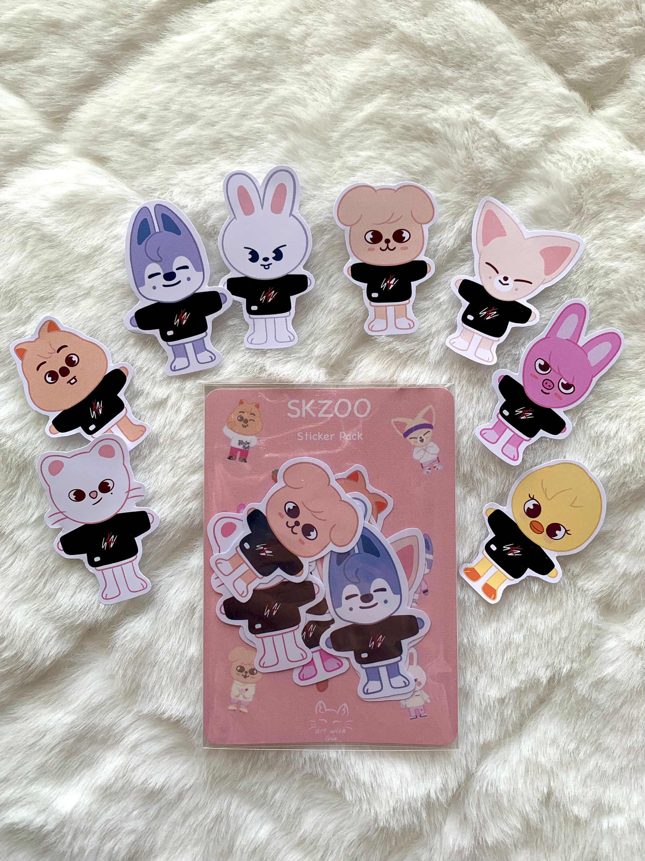 SKZOO Stickers Stray Kids Sticker Hyunjin Felix Bang Chan Etsy Sweden