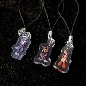 ALL 3 BUNDLE!!) five nights at freddy&#39;s fazbear frights minis! Jeff from into the pit, fetch and the stitchwraith charms!