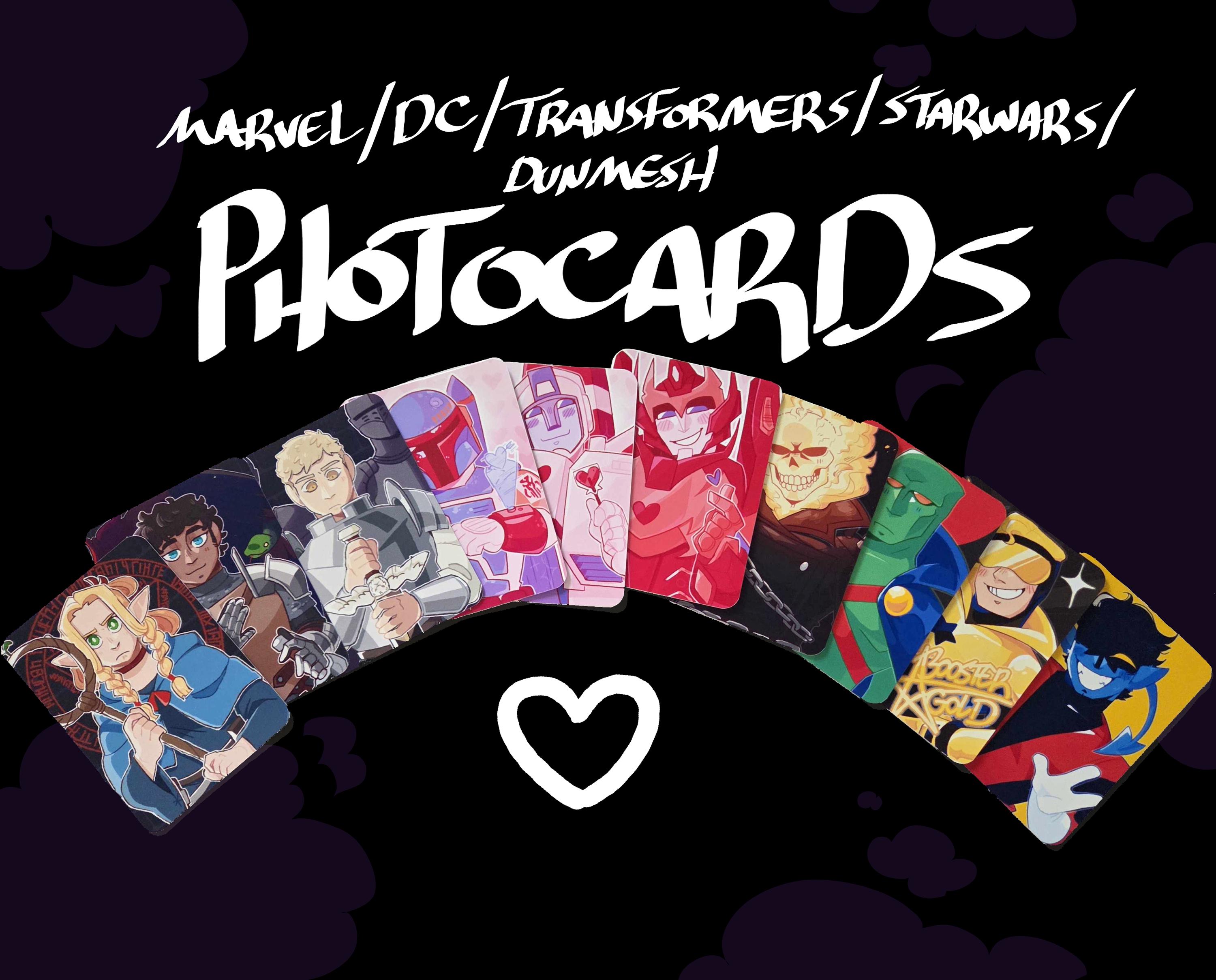Character Photocards - Etsy
