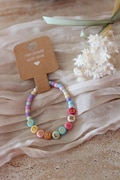 Pearl bracelet school child daycare child colorful product logo