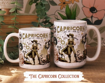 Personalized Capricorn Zodiac Mug or Tumbler: Western Astrology Gift