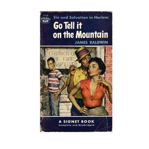 Very Rare US First Printing Go Tell it on the Mountain Book by James Baldwin Paperback Edition 1954 Pocket Book Vintage Books Fiction Novel