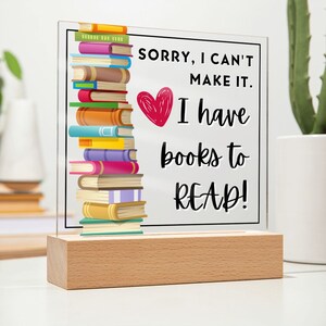 Funny Book Decor Bookshelf Sign Book Lover Funny Gift for - Etsy