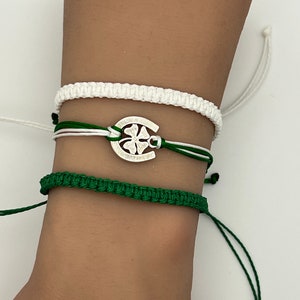 Lucky Four Leaf Clover bracelet 4 Pura Vida Style Bracelet String Waxed Cord Set Shamrock St Patricks Day Gift Party Luck Irish Jewelry Wish