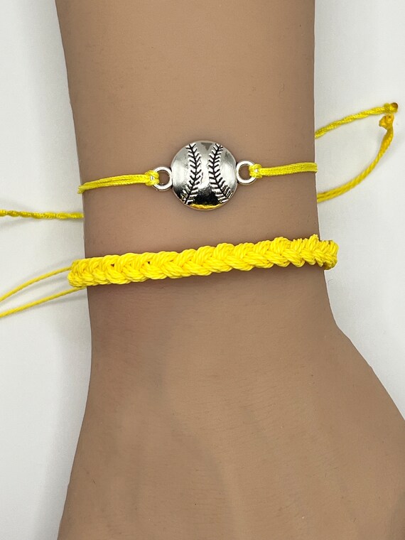 Softball Bracelet Softball Jewelry Pura Vida Style Charm Bracelet