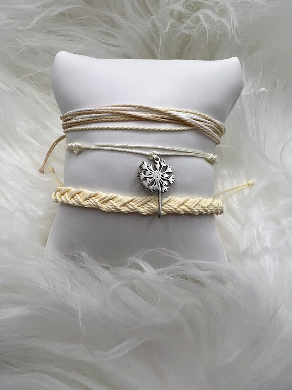 Dandelion Bracelet Dandelion Jewelry Wishing Flower Pura Vida Like