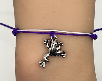 Bracelet Ancien En Argent Massif - Motif Grenouille - Style Ethnique Mexico - Bijou Vintage