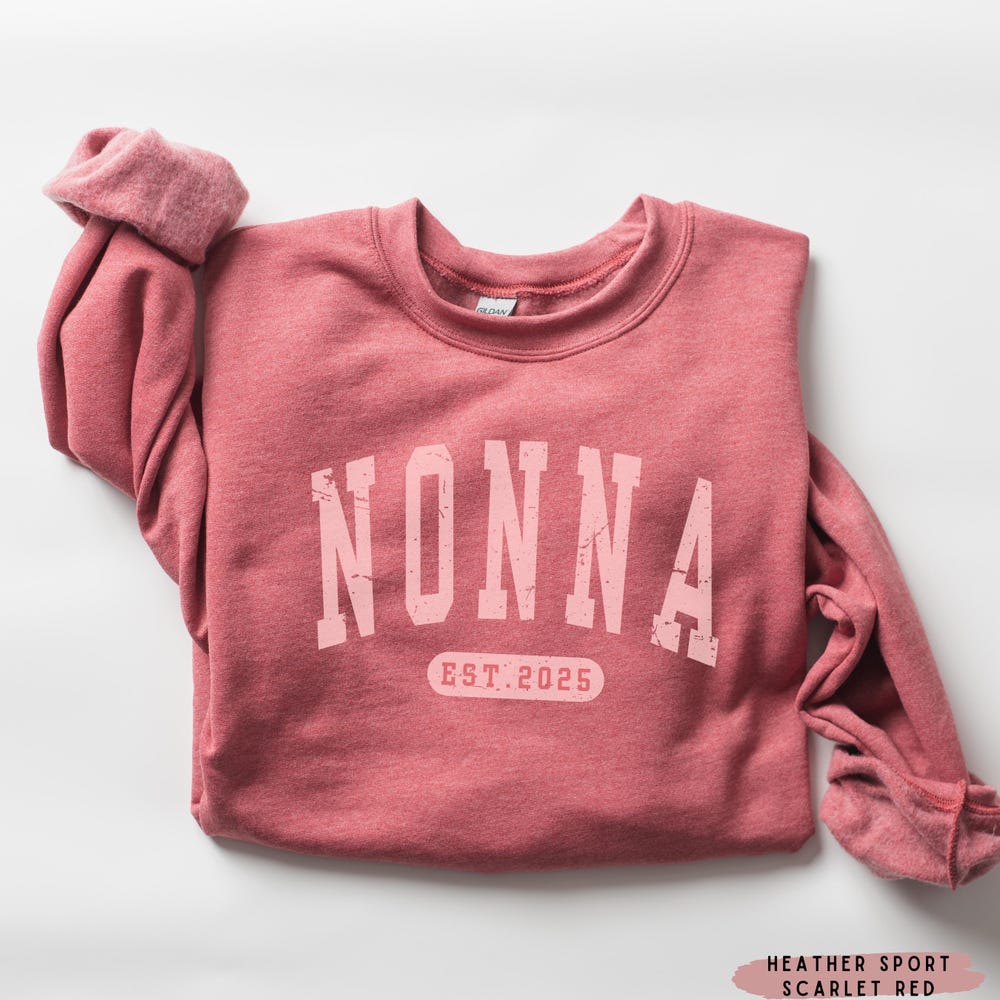 Grandma Sweater Nonna Gift Nonna Sweatshirt Nonna Crewneck Custom Nonna Gift Nonna Est Grandparent Gift Pregnancy Reveal Mother'S Day Gift For Nonna Mothers Day Gift Gifts For Day Prowallart