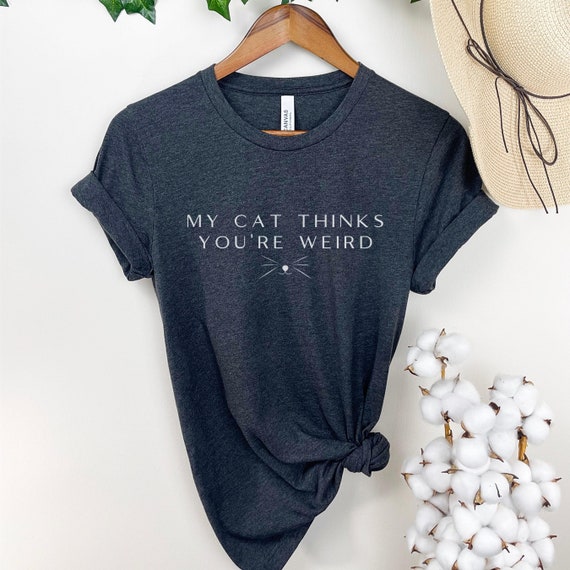 Childless Cat Lady Tshirt For Kamala 2024 Election Political Shirts Harris 2024 My Cat Thinks You're Weird