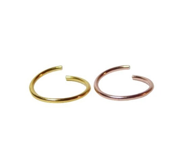 Enhance Your Charm with a 24k Gold Plated Silver Nose Ring: Order Today!
