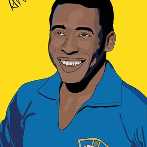 PXLÉ Brazil Soccer Football Soccer Legend Poster Print Portrait-***Available for a limited time only!***