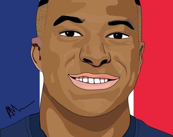 Superstar Striker | France x Madrid Inspired Poster Art