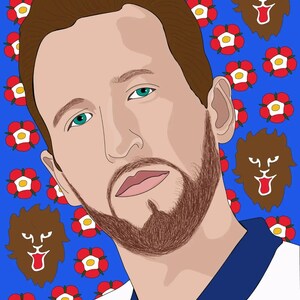 HXRRY KXNE Unframed Bxyern Munich Tottenhxm England Poster Digital Print Portrait***Available for a limited time only!***