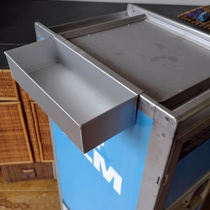 Zijopberger luchtvaartmaatschappij trolley - zijkist - metaal - laag model