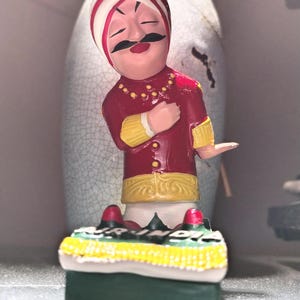 Air India Maharaja sculpture mascot - original - vintage - 1970