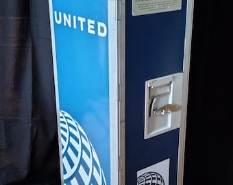 United Airlines halfsize airline trolley - redesigned