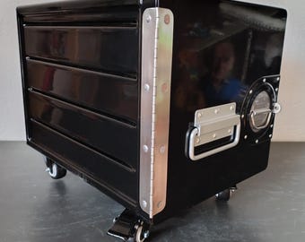 Airline galley container cart, catering box, side table with wheels - brand new