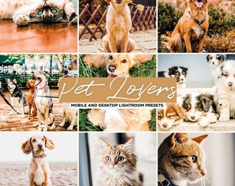 5 Pet Lightroom presets Mobile & Desktop