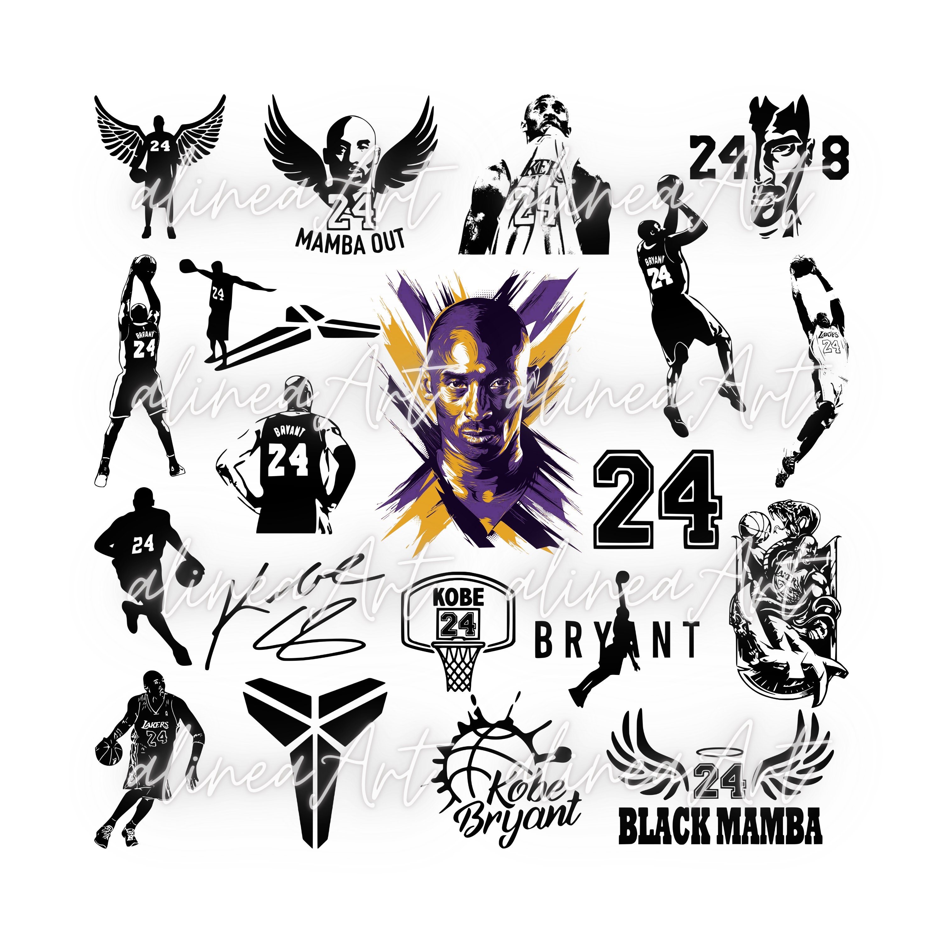 Kobe Bryant Svg Bundle - Kobe Bryant Cut File For Cricut - Black Mamba