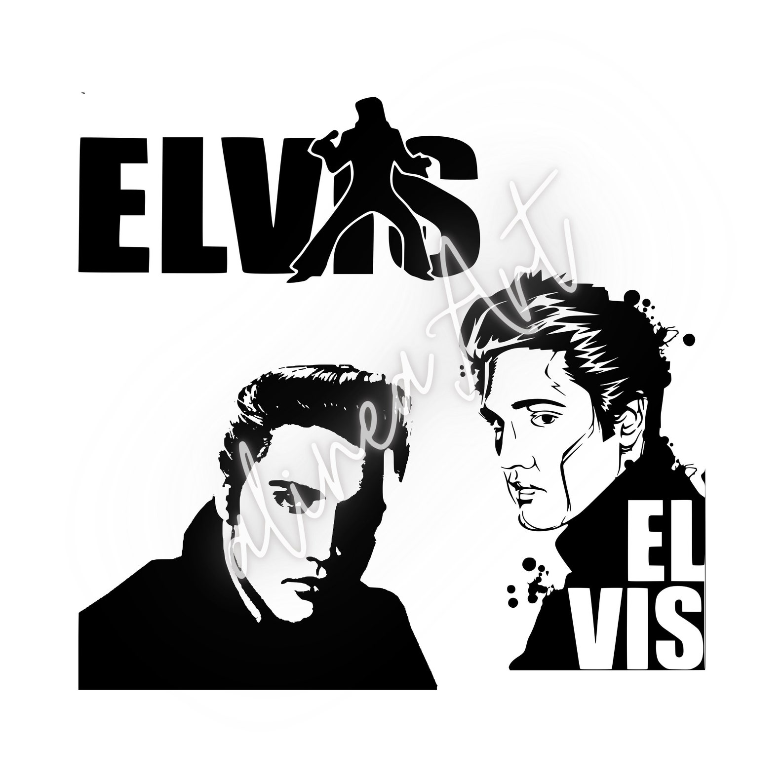 Elvis Presley SVG Bundle the King of Rock N Roll Svg Svg Etsy Canada