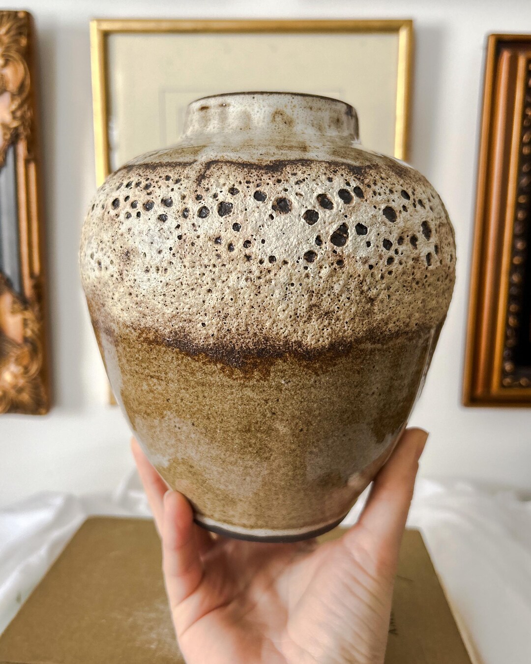 Handmade Textured Moon Vase - Wheel Thrown Ceramics - Etsy