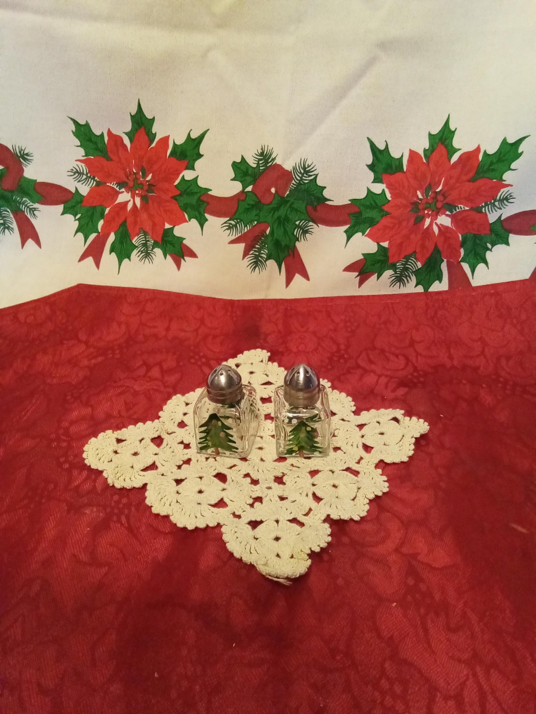 Christmas Tree Salt and Pepper Shakers Etsy