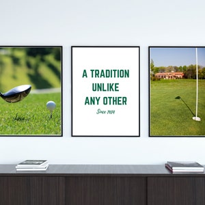 Masters Wall Decor Golf Print A Tradition Unlike Any Other Masters Tournament Golf Art Augusta Art Digital Download Golf Decor image 4