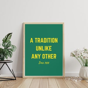 Masters Wall Decor Golf Print A Tradition Unlike Any Other Masters Tournament Golf Art Augusta Art Digital Download Golf Decor image 3