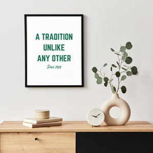 Masters Wall Decor Golf Print A Tradition Unlike Any Other Masters Tournament Golf Art Augusta Art Digital Download Golf Decor image 8