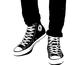 chuck taylor drawing