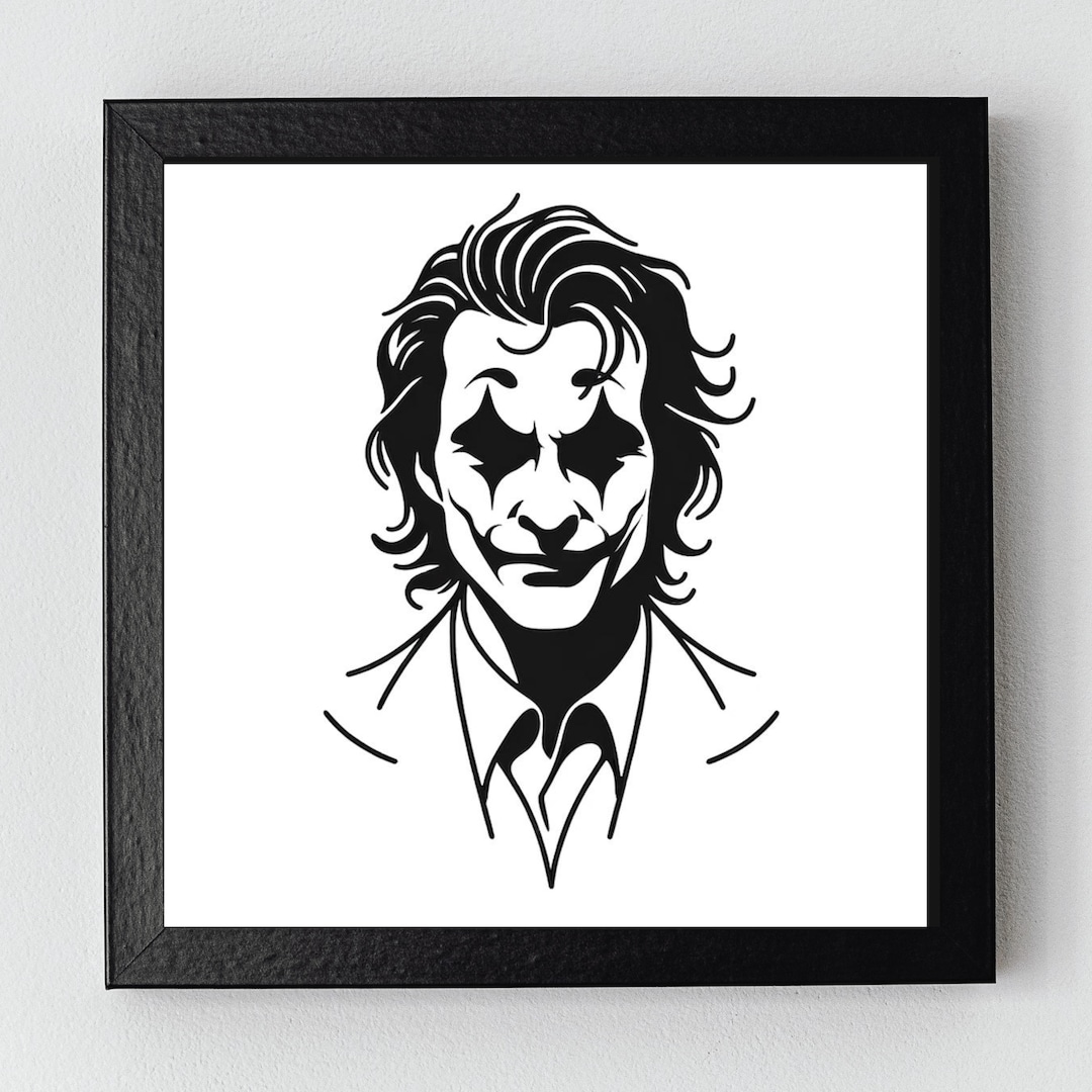 Minimalist Joker Cross Stitch - Digital Pattern, Cross Stitch PDF