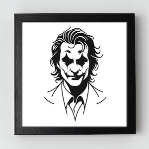 Minimalist Joker Cross Stitch - Digital Pattern, cross stitch PDF, instant download,