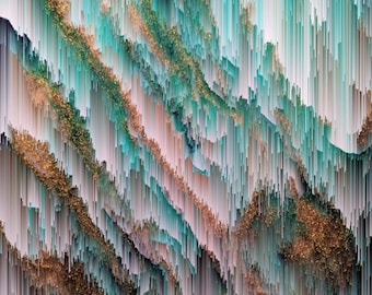 Embroidery pattern - Geometric Abstract geode art-, cross stitch PDF, instant download