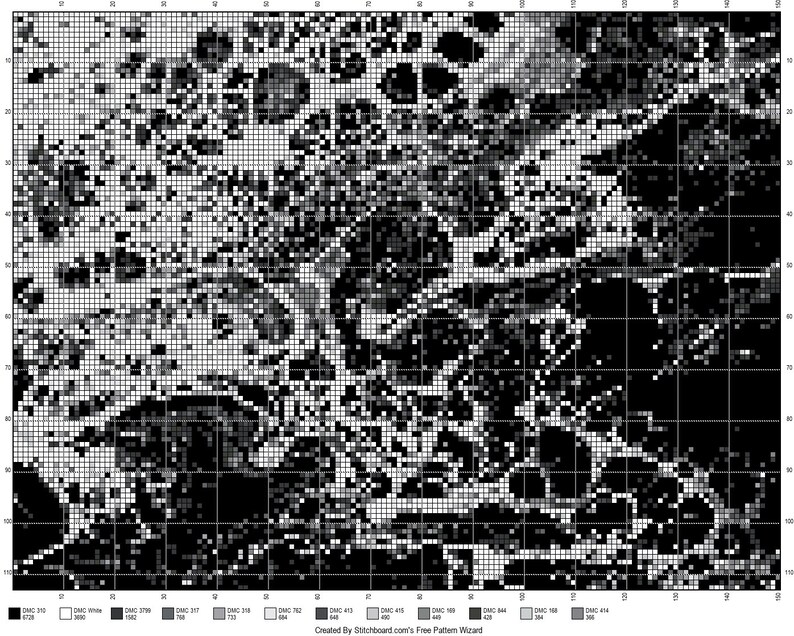 Embroidery Pattern - Geometric Abstract Art- Black and White Abstract ...