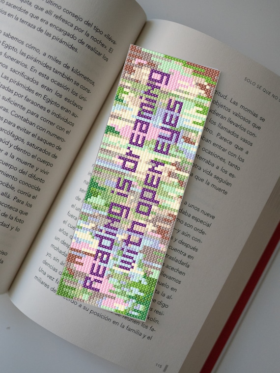 Another Book Opens Bookmark - Cross Stitch Pattern