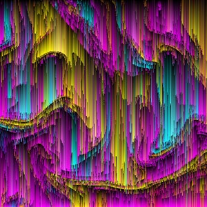 Embroidery pattern - Geometric Abstract art- bright pink drapes, cross stitch PDF, instant download