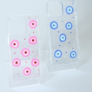 Boze oog telefoonhoesje - iPhone hoesje - boze oog - blauw - telefoonhoesje - Android hoesje