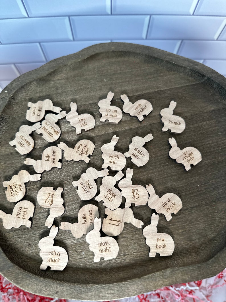 Reward Chart Tokens Kids Chore Tokens Good Behaviortokens Easter Basket ...